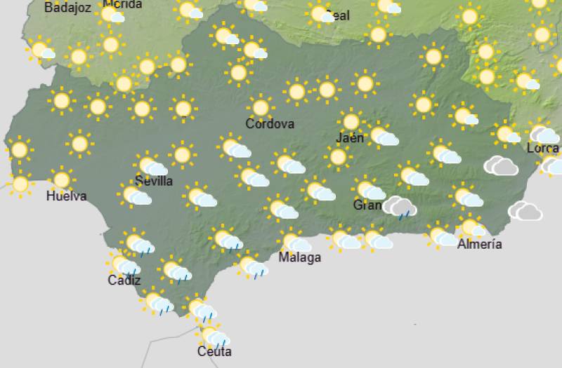 Andalucía weekend weather forecast October 8-11: Easing off, but the coast keeps a watchful eye on showers