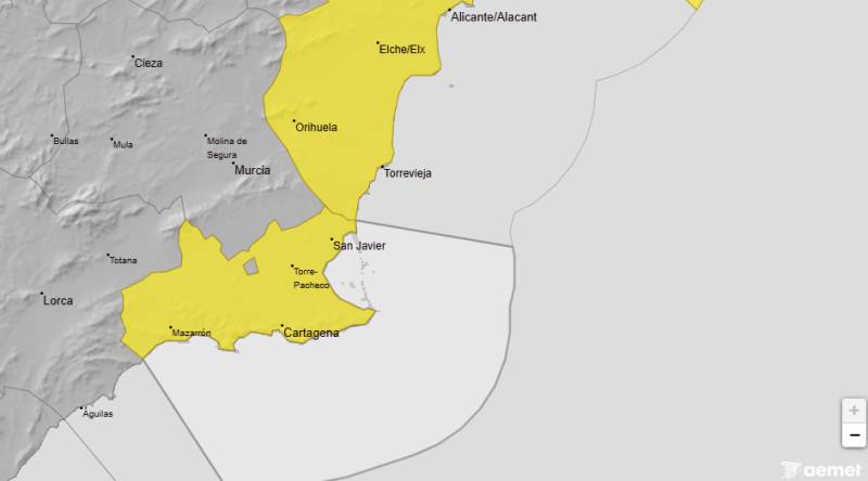 Murcia weather forecast October 19-22: Yellow weather warnings as rain continues after weekend storms