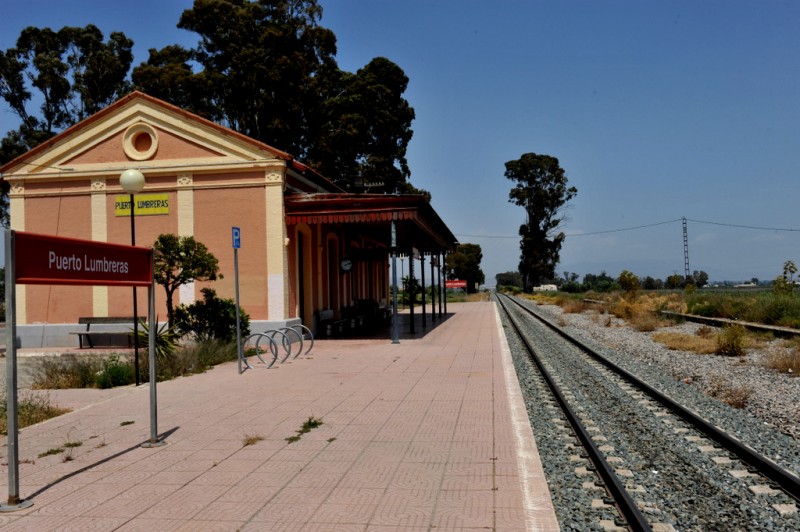 The railway station of Puerto Lumbreras
